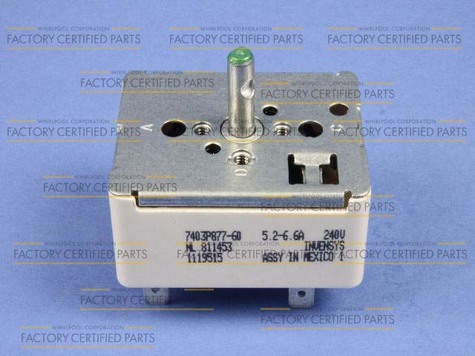 Photo 1 of Whirlpool WP74008940 Switch, Infinite (Flex) Note: Switch, Infinite (Right Rear)
