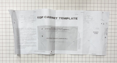 Photo 1 of Frigidaire 5304467832 TEMPLATE, TOP INSTALLATION