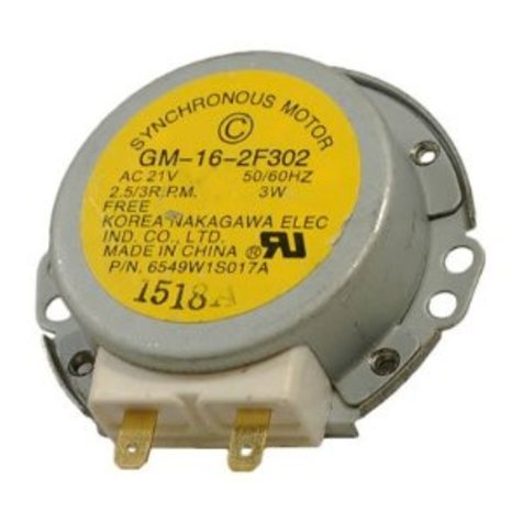 Photo 1 of 6549W1S017A LG Microwave AC Synchronous Turntable Motor