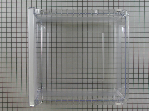 Photo 1 of DA97-08438D Samsung Refrigerator Vegetable Crisper Drawer Case Assembly