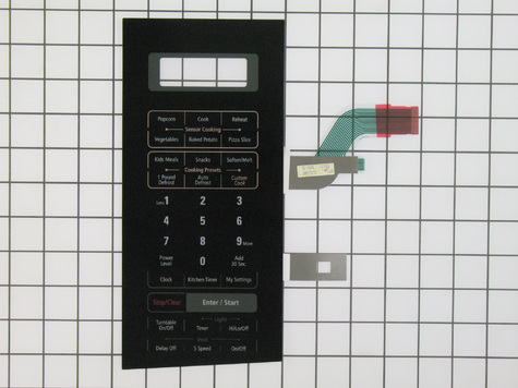 Photo 1 of DE34-00330C Samsung Microwave Switch Membrane