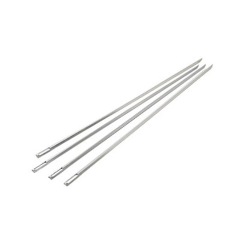 Photo 1 of 46064 GrillPro 4-Piece Bent Shaft 18 Stainless Steel Skewers