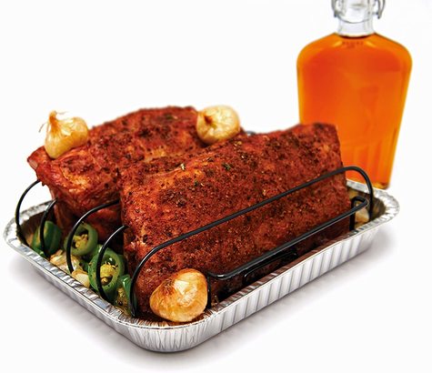 Photo 1 of 41614 GrillPro Rib Rack with Non-Stick Pan 
