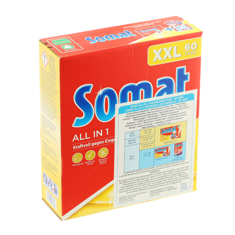 Photo 1 of SOMATTABS Somat Tabs - Dishwasher Tablets - 60 Pack (All-in-One)