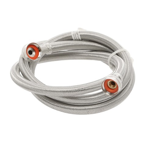 Photo 1 of 48375 6’ Stainless Steel Washing Machine Hose with 90° Elbow