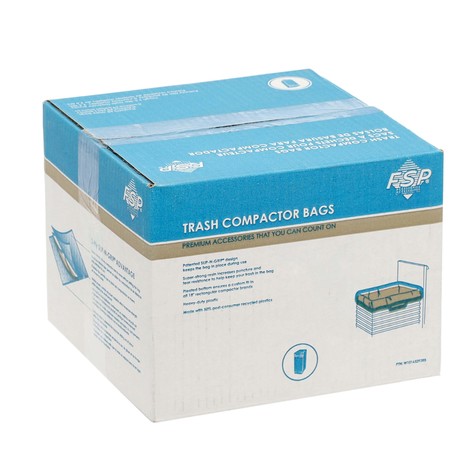 Photo 1 of W10165293RB Whirlpool Trash Compactor 60-Pack Plastic Bags - 18Models