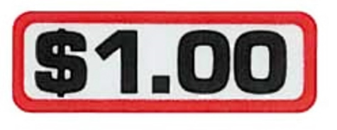 Photo 1 of 00-9104-8 $1.00 Slide Decal