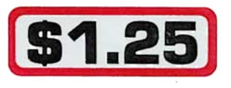 Photo 1 of 00-9104-24 $1.25 Slide Decal