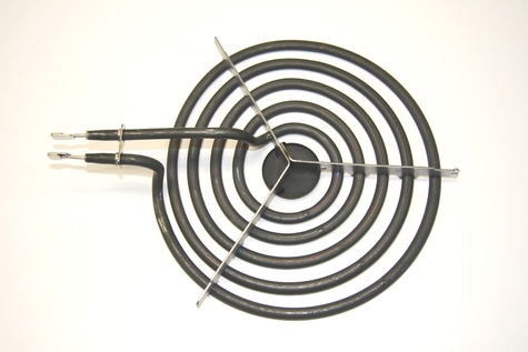 Photo 1 of WS01F02289 GE Range Coil Surface Element, Pigtail Ends, 8, 2600W